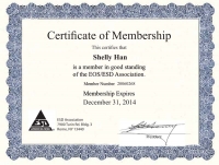 ESDA Certificate